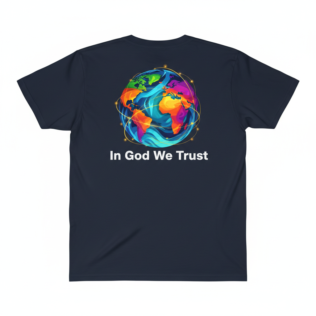Faith Fish Tee – Dark Navy