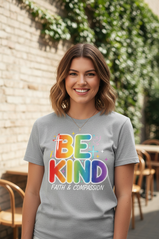 Be Kind Bold Colorful Shirt Variation