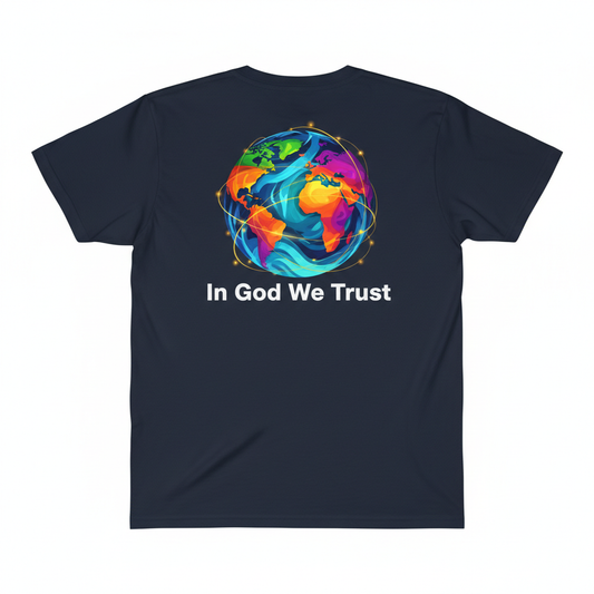 Faith Fish Tee – Dark Navy