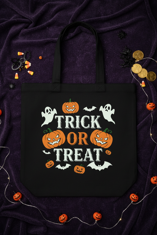 Halloween Trick or Treat Tote Bag
